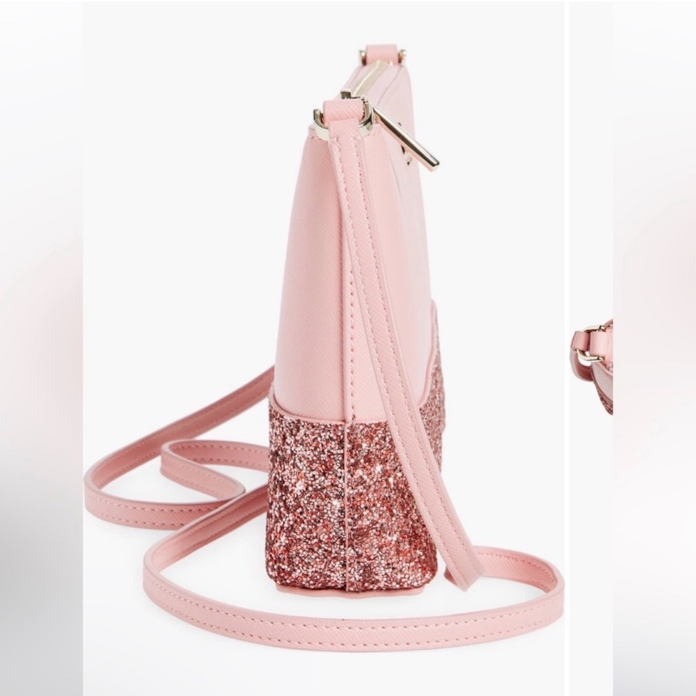 NWT Kate Spade Pink Glitter Crossbody Bag - Picture 4 of 6